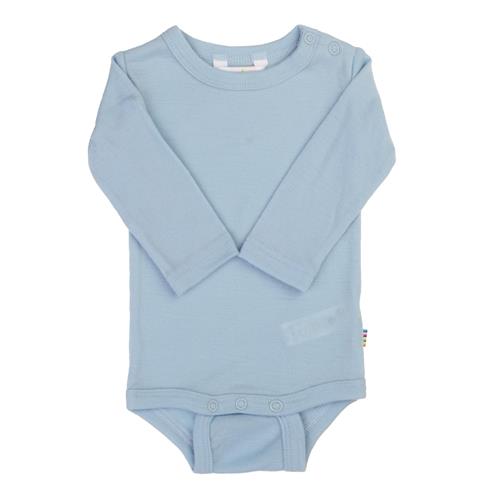 Joha Langærmet Krop I Uld Blue  Blue-80 cm  Blå  80 cm  Drenge, Piger