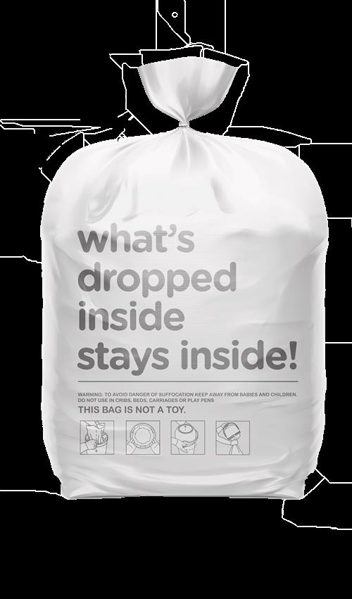 Magic Original Magic Bag 3x15 Lækagesikre Affaldsposer Til Bleer White  White-Onesize  Hvid  One Size  Drenge, Piger