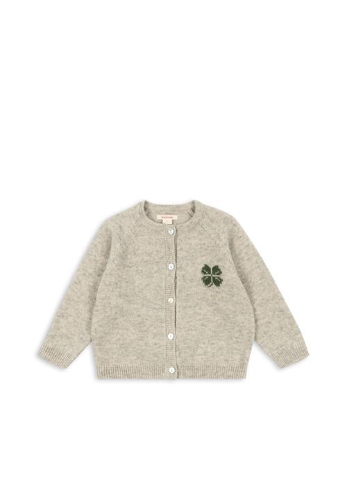 Konges Sløjd Billi Strikket Cardigan Off White Melange  Off White Melange 18 months  Grå  18 måneder  Drenge, Piger