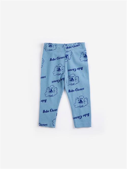 Bobo Choses Pickles The Dog All Over Leggings Prussian Blue  Prussian Blue 3 months  Blå  3 måneder  Drenge, Piger