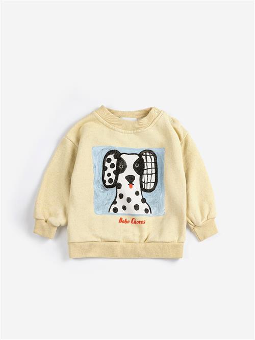 Bobo Choses Van Dog Sweatshirt Yellow  Yellow 6 months  Gul  6 måneder  Drenge, Piger