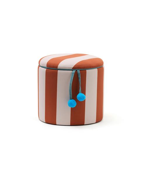 Kid's Concept Puf Med Opbevaring Brown  Brown-OS  Brun  One Size  Drenge, Piger