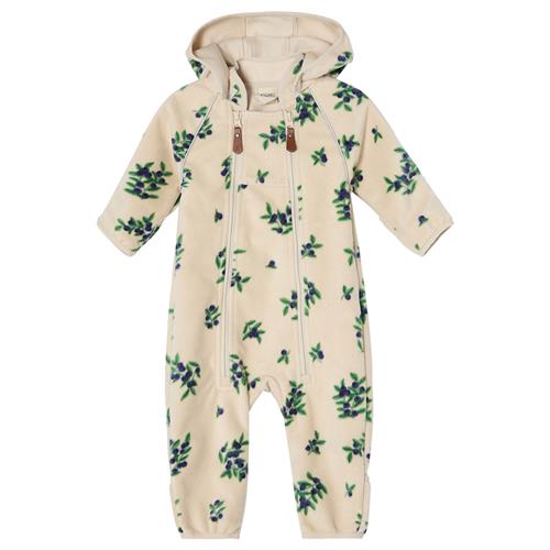 Kuling Livigno Vindtæt Fleece-overalls Foggy White Blueberry  Foggy White Blueberry-74 cm  Hvid  74 cm  Drenge, Piger