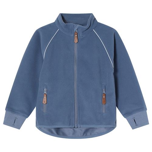 Kuling Livigno Vindfleecejakke Flintstone Blue  Flintstone Blue-128 cm  Blå  128 cm  Drenge, Piger