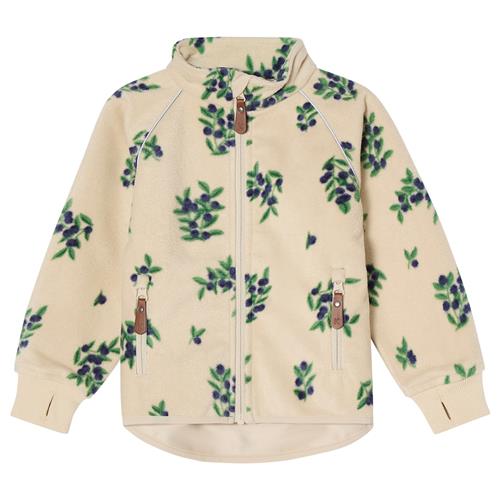 Kuling Livigno Vindfleecejakke Foggy White Blueberry  Foggy White Blueberry-116 cm  Hvid  116 cm  Drenge, Piger
