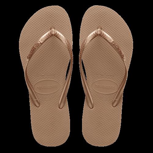 Havaianas Slim Flip Flops Rose Gold Rose Gold 31-32 EU  Beige  31-32  Piger