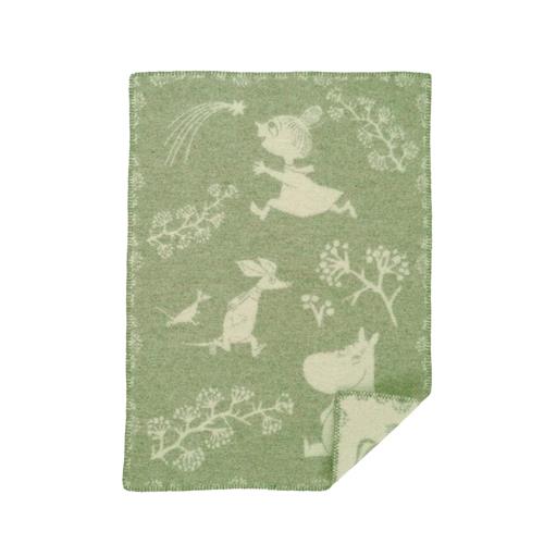 Klippan Yllefabrik Moomin Winterland  Frost Green  Green One Size Wool Grøn  One Size  Drenge, Piger
