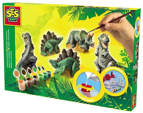 SES Creative Dinosaurs   Yellow One Size  Gul  One Size 5-10 Years Drenge, Piger