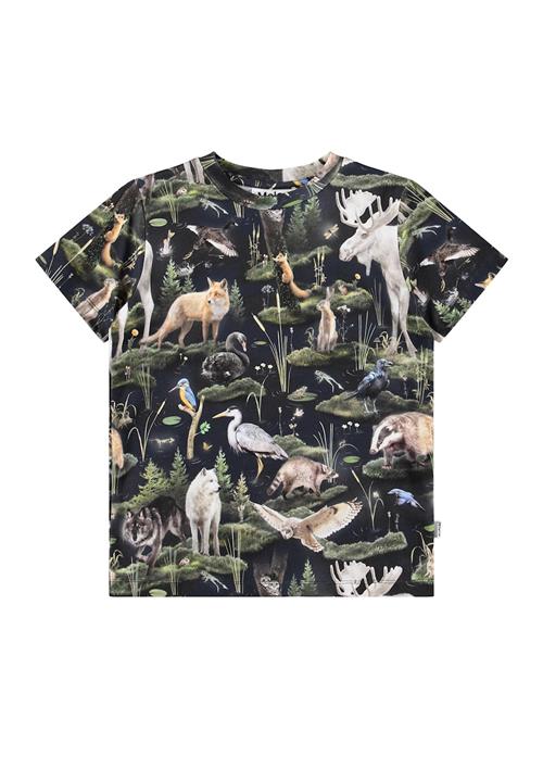 Molo Ralphie T-Shirts Short Sleeves Forest Fauna Forest Fauna 104 cm  Grøn  104 cm  Drenge