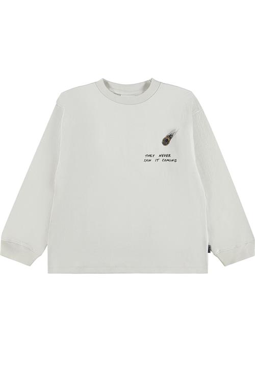 Molo Rube T-Shirts Long Sleeves Tech Dino Tech Dino 128 cm  Hvid  128 cm  Drenge