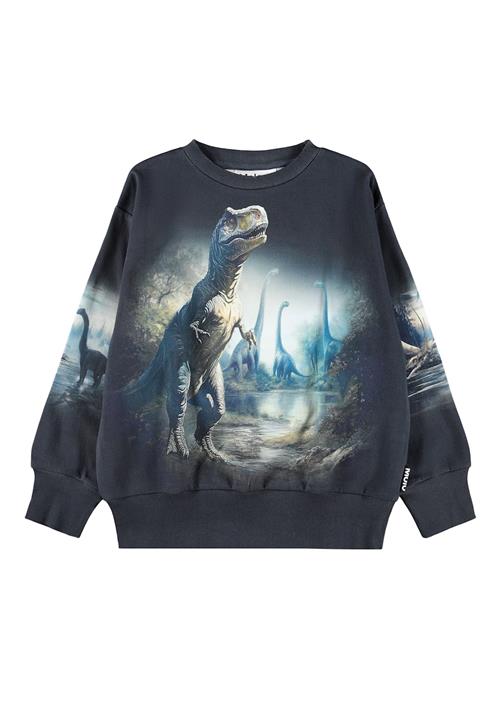 Molo Mattis Sweat Shirt Twilight Dinos Twilight Dinos 122 cm  Marineblå  122 cm  Drenge