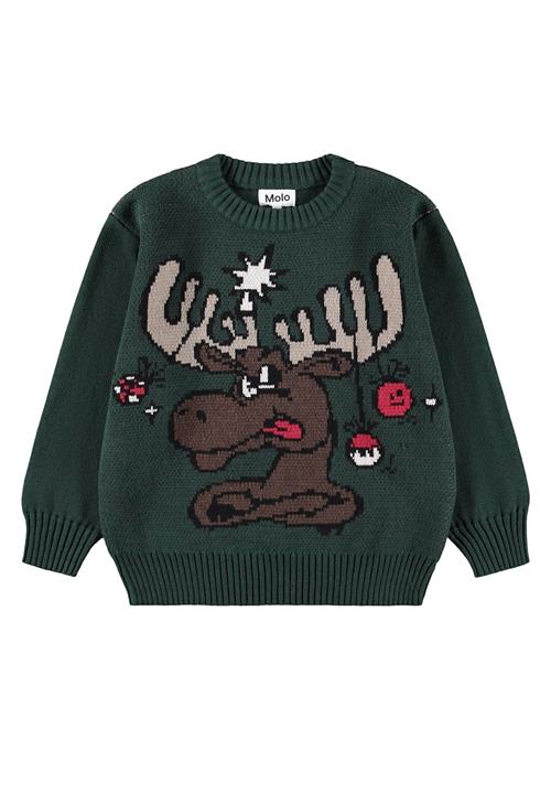 Molo Bello Jumper Christmas Moose Christmas Moose 146/152 cm  Grøn  146/152 cm  Drenge