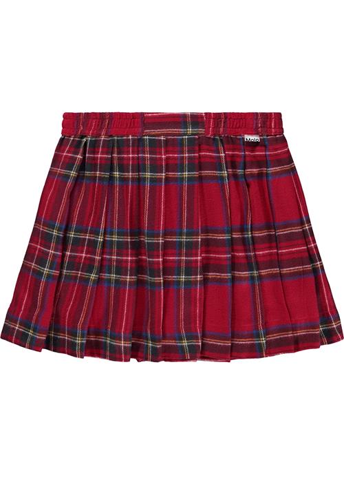 Molo Breeta Skirt Holiday Check Holiday Check 110/116 cm  Rød  110/116 cm  Piger