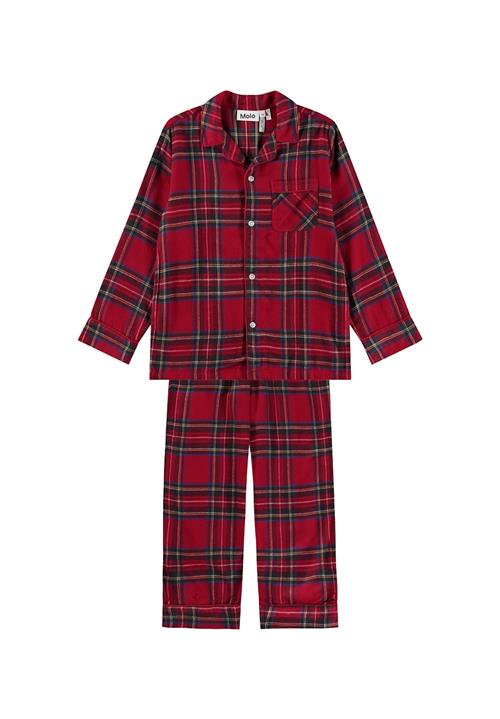 Molo Lex Pyjamas Holiday Check Holiday Check 152 cm  Rød  152 cm  Drenge, Piger