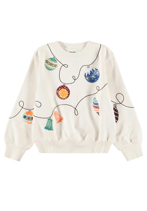 Molo Marge Sweat Shirt Holiday Magic Holiday Magic 140 cm  Hvid  140 cm  Piger