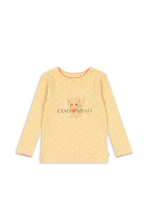 Konges Sløjd Minnie T-shirt Med Lange Ærmer Dot Golden  Dot Golden-12M  Gul  12 måneder  Piger
