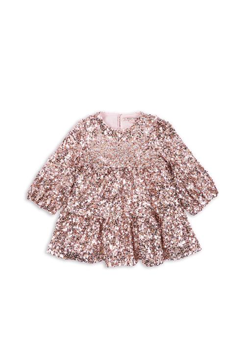 Konges Sløjd Lila Kjole Med Pailletter Grey Pink  Grey/Rosa-6Y  Grå  6 år  Piger