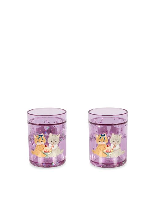 Konges Sløjd 2-pak Glitterkopper Kitty Gelateria  Kitty Gelateria-ONE SIZE  Hvid  One Size  Drenge, Piger
