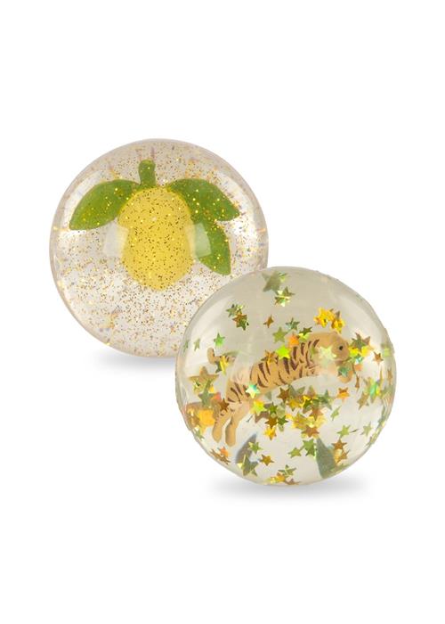 Konges Sløjd Sæt Med Hoppebolde Lemon Tiger  Lemon/Tiger-ONE SIZE  Gul  One Size  Drenge, Piger