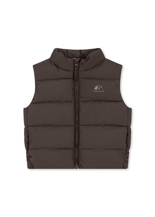 Konges Sløjd Alpi Puffervest Chocolate Brown  Chocolate Brown-6Y  Brun  6 år  Drenge, Piger