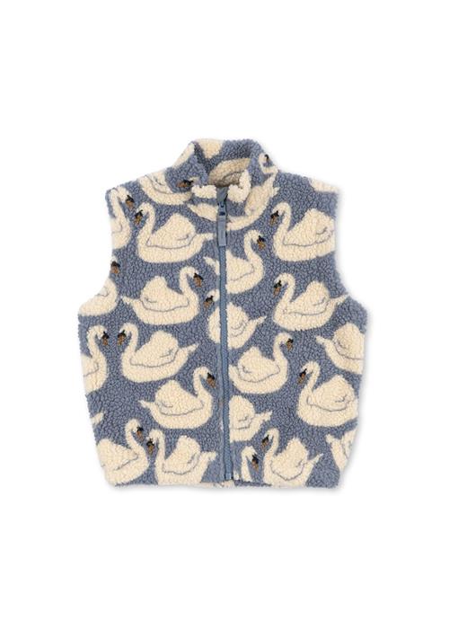 Konges Sløjd Jody Vest I Plysfleece Swan  Swan-6Y  Hvid  6 år  Piger