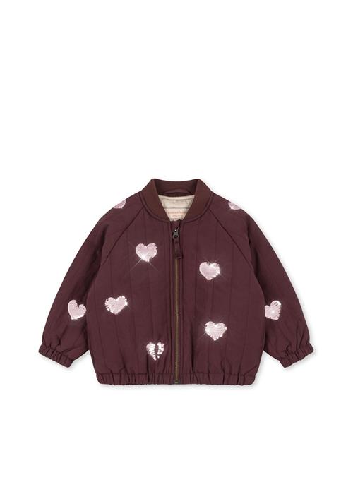 Konges Sløjd Juno Bomberjakke Med Pailletter Decadent Chocolate  Decadent Chocolate-12M  Brun  12 måneder  Piger