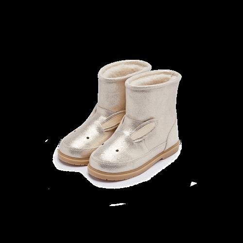 Donsje Amsterdam Xelly Støvler Silver Metallic Leather  Silver Metallic Leather-22  Sølv  22 EU  Piger