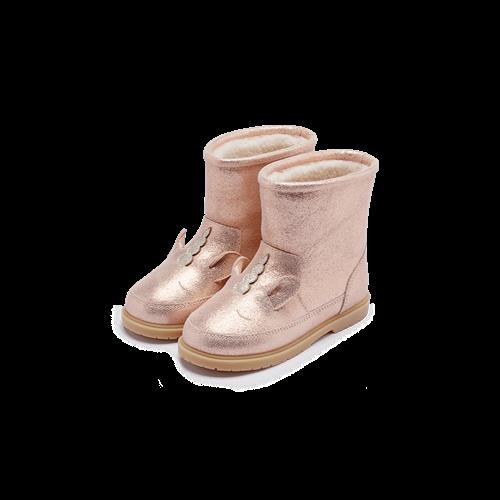 Donsje Amsterdam Xelly Støvler Powder Metallic Leather  Powder Metallic Leather-29  Lyserød  29 EU  Piger