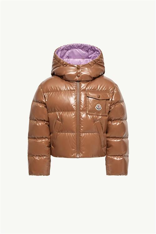Moncler New Andro Dunjakke Dark Beige  Dark Beige 164 cm  Beige  164 cm  Piger