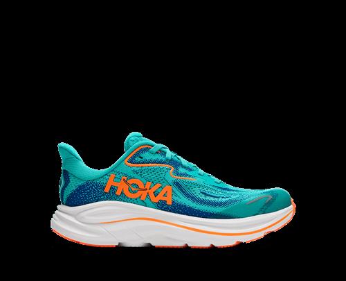 Hoka Y Clifton 10 Big Kids Night Glow Blue Electric Aqua 38 EU  Blå  38 EU  Drenge, Piger