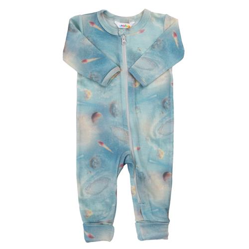 Joha Jumpsuit Med 2-i-1-fod Blue  Blue 70 cm  Blå  70 cm  Drenge