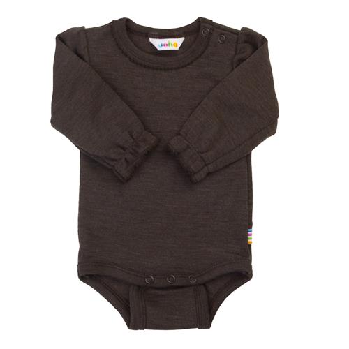 Joha Uld Baby Body Dark Brown  Dark Brown 80 cm Uld Brun  80 cm  unisex