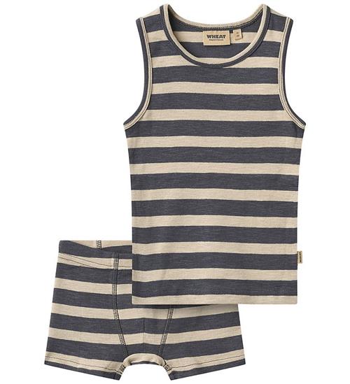 Wheat Undertøj - Louis - Greyblue Stripe