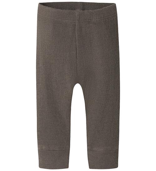 Name It Leggings - Uld/Silke - Rib - NbmWossa - Morel