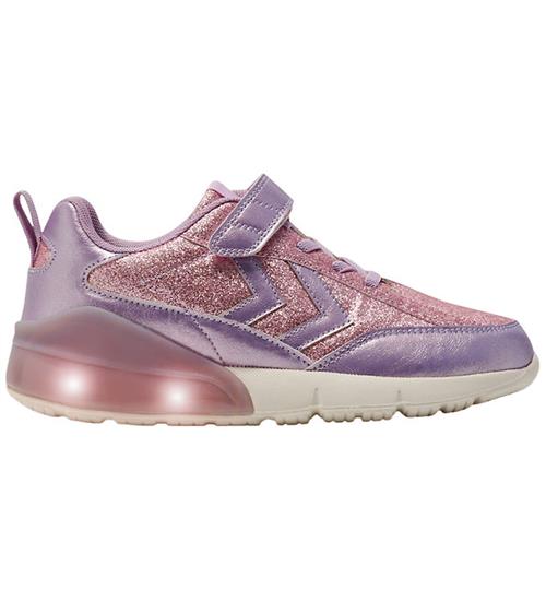 Hummel Sko m. Lys - Daylight Glitter JR - Sea Fog