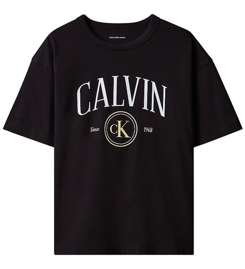 Calvin Klein T-shirt - CK Logo - Sort m. Print
