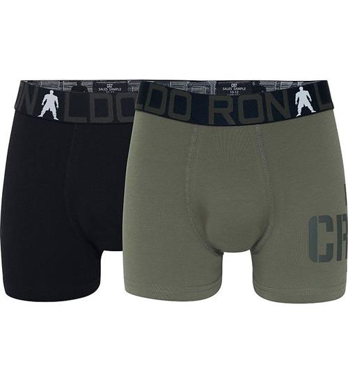 JBS - CR7 Boxershorts - 2-pak - Bambus - Sort/Army