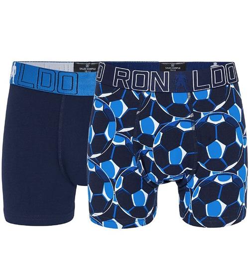 JBS - Ronaldo Boxershorts - 2-pak - Navy/Blå m. Print