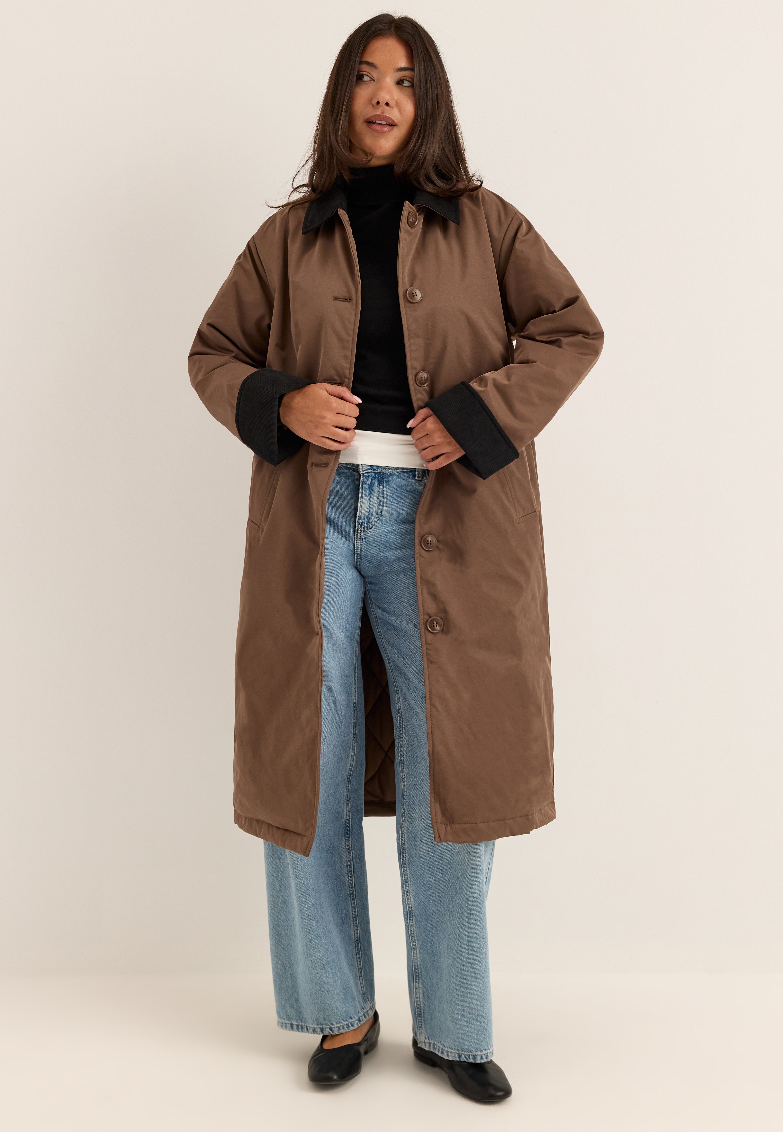 PIECES Pcjorma Long Corduroy Jacket