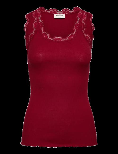 Rosemunde | Rwbabette Silk Sl U-Neck Long Lace Top | L