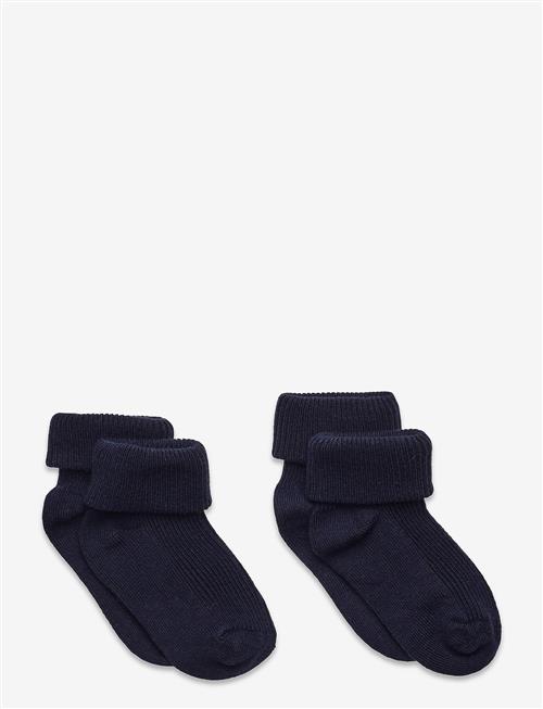Minymo | Baby Rib Sock W. Fold (2-Pack) | 15-18
