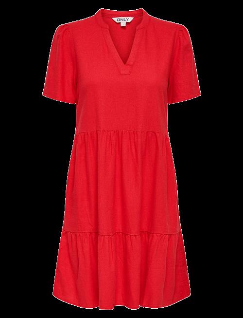 ONLY | Onltiri-Caro S/S V-Neck Lin Dress Cc Pnt | M