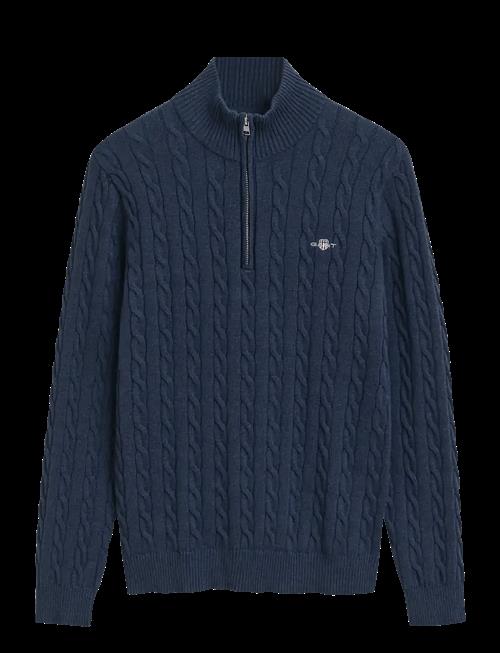 Gant | Cable Knit Half-Zip Sweater | XL