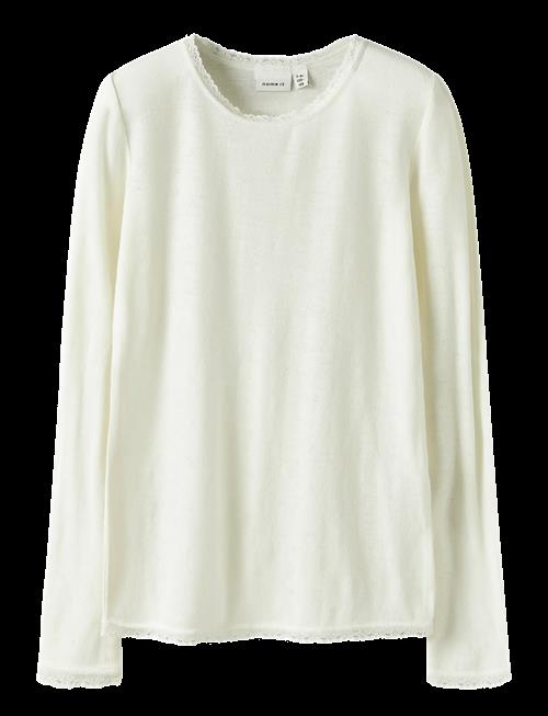 name it | Nkfwang Wool Needle Ls Top Solid | 134-140