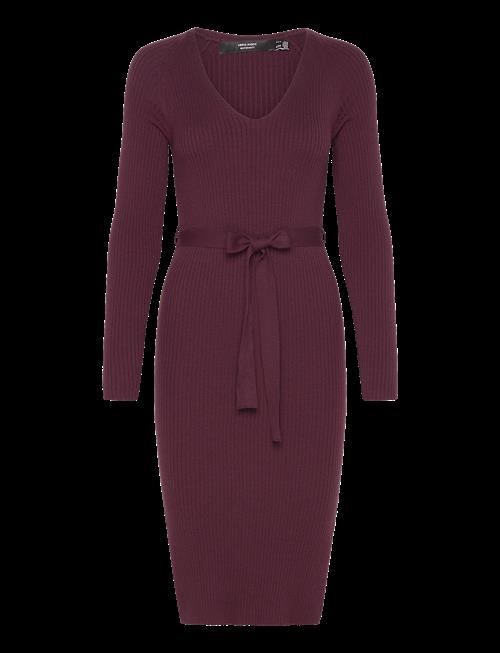 Vero Moda Maternity | Vmmsaba Rib Ls V-Neck Belt Dress Ga Noos | XXL