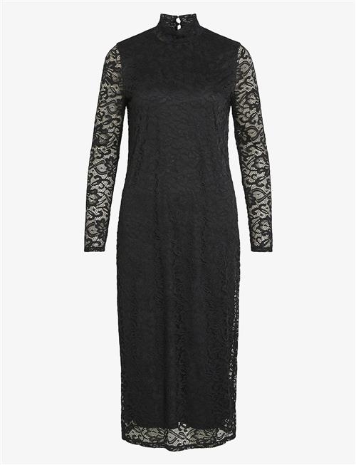 Vila | Vidida L/S High Neck Midi Lace Dress/Ka | XS