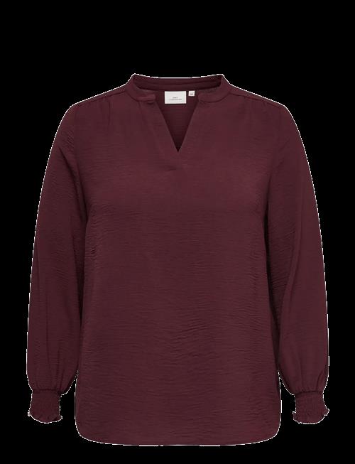 ONLY Carmakoma | Carmetta L/S V-Neck Top Wvn Noos | 50