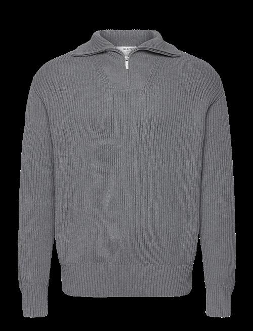 Selected | Slhdry Ls Knit Relaxed Half Zip | XXL