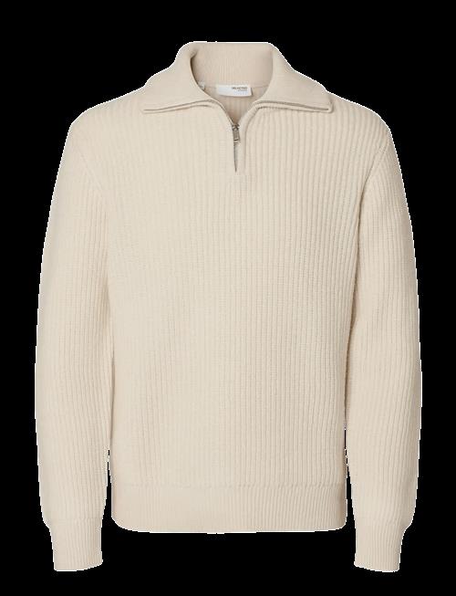 Selected | Slmland Ls Knit Half Zip | XL