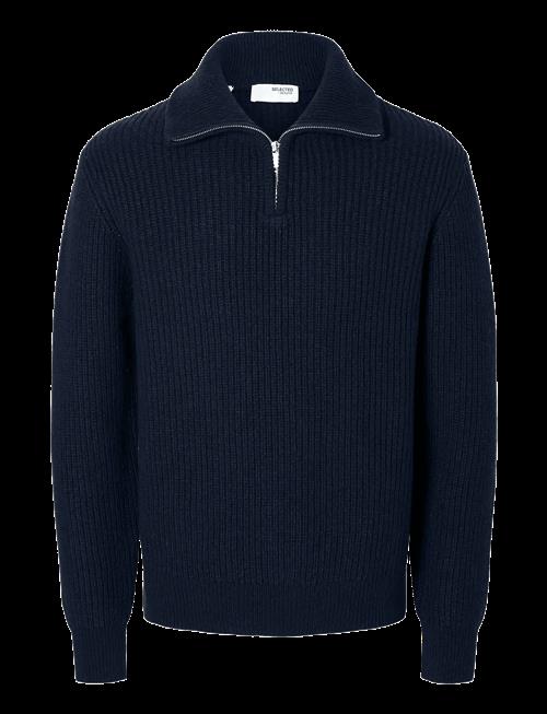 Selected | Slmland Ls Knit Half Zip | S